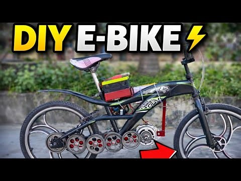 DIY Electric Bicycle Modification ⚡ Modified E-Bike Build ⚡ Mechanical Gear System in Cycle
