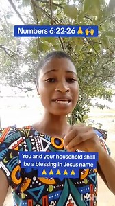 7.2K views · 722 reactions | May you and your household be blessed in Jesus name  Numbers 6:22-26 NB:This is a repost | Ohemaa Barbara Ministries | Facebook