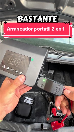 Arrancador portátil 2 en 1 #autos #carros #emergencia #findeañocontiktokshop #tiktokshop