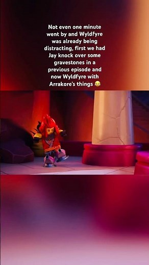 Wyldfyre and Jay have stealth problems #ninjago #legoninjago #ninjagodragonsrising #dragonsrising