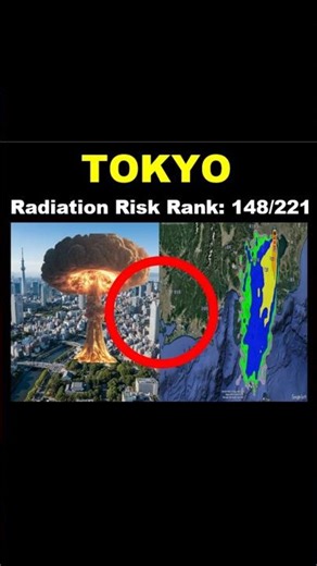 Tokyo, Radiation Risk Ranking 148 / 221 cities. 東京、放射線リスクランキング 148 / 221都市#radiation