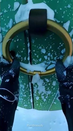 Relaxing AI Snow Tunnel ❄️ Mesmerizing Winter Loop | Satisfying Visual Short