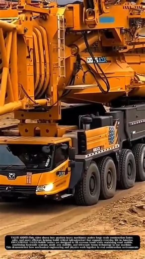 Giant Mobile Crane on the Move | Engineering Power in Action