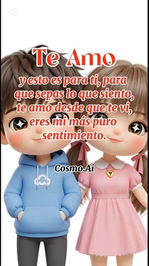 Un amor dicho sin rodeos y con el corazón en la mano ❤️ Palabras que nacen para una sola persona y lo entregan todo ✨ Porque cuando el amor es verdadero, se vuelve certeza, fe y eternidad 💫 | Cosmo.AI