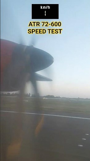 ATR 72 - 600 Take-off speed✈️✈️#airplane #aeroplane #speed #shorts #Travelboysanju