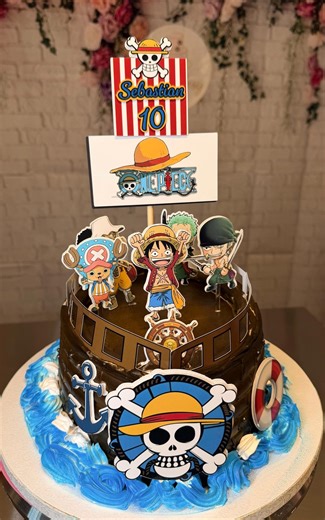 Anime Pirate Cake Topper Set - Etsy