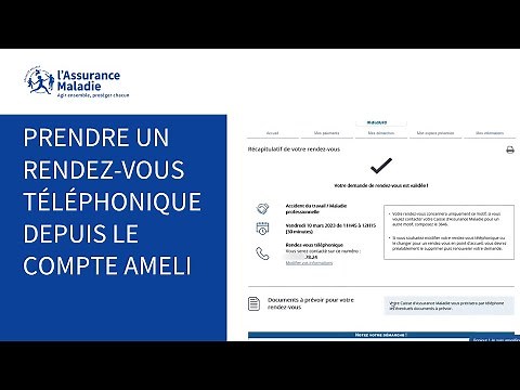 Tutos ameli | Prendre un rendez-vous téléphonique depuis le compte ameli