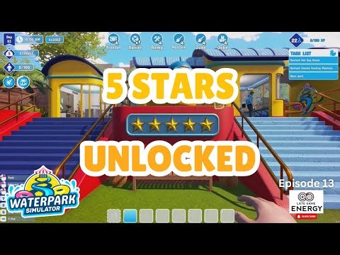 Ep. 13 | Hitting 5 Stars & $500K! (Waterpark Simulator)