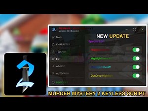 Best Murder Mystery 2 Four Hub Script *No Key* // Auto Farm Coins, Esp Murder, Esp Sheriff, GunDrop