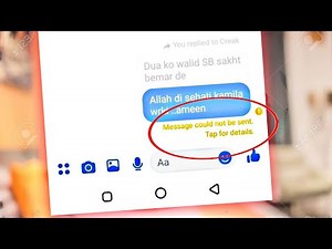 Fix Message Could Not Be Sent.Tap For Details Messenger Message Problem