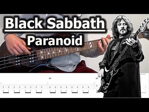 Black Sabbath - Paranoid | Bass Tabs Tutorial
