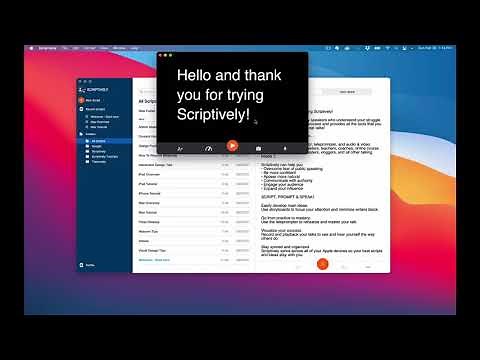 Scriptively - The Teleprompter App & Script Writer for Mac