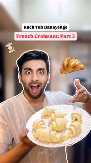 Shivam Arora on Instagram: "Saal Khtam Pr Mere Croissant Nahi Banne!😭🥐🧑🏻‍🍳 “”””””””””””””””””””””” . . . . . . #croissant #baking #french #recipe #comedy"