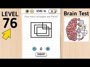 Brain Test Level 76 How Many Rectangles Are There?