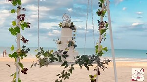 1.1K views · 47 reactions | Contact +94752252273, +94764668080 Happily EVER AFTER KRISH 懶 SHANU Beach Wedding Decor done by Shan Party Professionals Designed by Vithushan Shan Cake by Cakes by Melani | Shan Party Professionals | Facebook