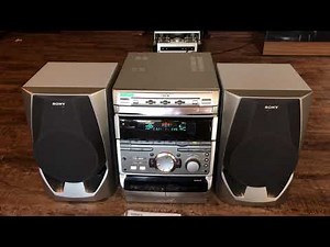 SONY RXD5 Mini Hi-fi system 3 CD changer w/ original remote & manual