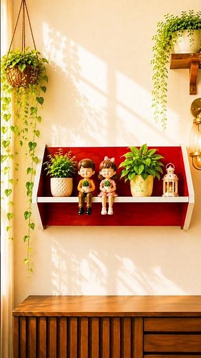 DIY Cardboard Wall Shelf Decor 🌿 | Beautiful Home Decoration Idea | Budget Friendly Room Makeover