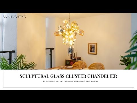 Sculptural Glass Cluster Chandelier | Art & Light Combined for Next-Level Interiors