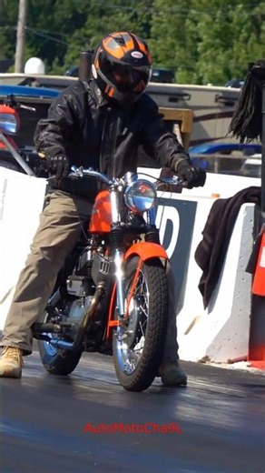 This 1952 Vintage Harley Drag Racing Like Back in the Day