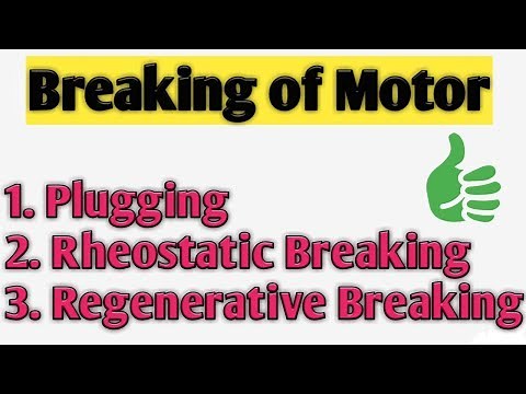 Breaking of dc motor