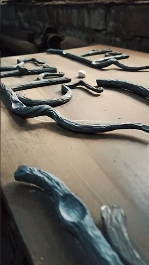 Wrought Iron House Number Signs in Progress – Forged Details!
