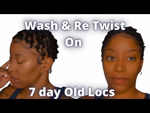 Starter Locs On Short Hair Two Strand Twist Retwist & Wash Day (Cap Method)
