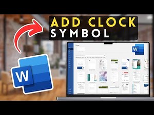 How to Insert a Clock Symbol in Microsoft Word | MS Word Tutorial (2025)