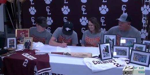 Colbert’s Burkhalter signs with Hesston Baseball