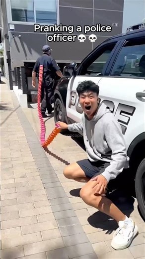 I pranked the police officer*😭