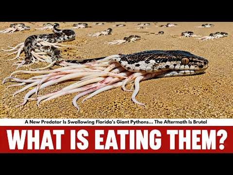 A New Predator Is Swallowing Florida's Giant Pythons… The Aftermath Is Brutal