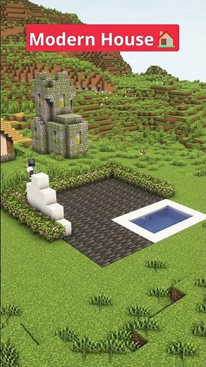 Minecraft Modern House Timelapse🏠 #shorts