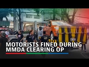 Over 40 motorists fined during MMDA clearing op in QC, Manila | ABS-CBN News