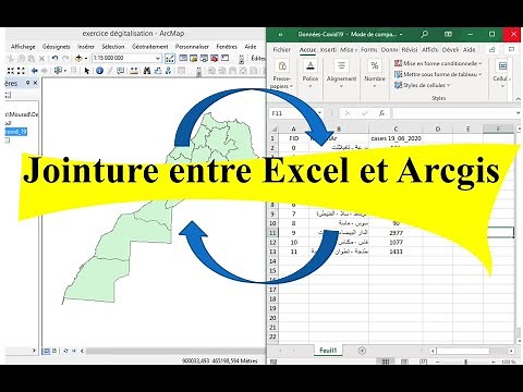 la jointure entre Excel et Arcgis