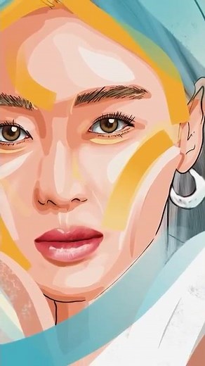 Digital Portrait Speed Art – Procreate Tutorial #Procreate #DigitalArt #VectorArt #procrestetip
