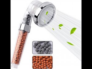 Ionic Shower Heads Handheld High Pressure Water Saving 3 Modes Adjustable Filter Showerhead