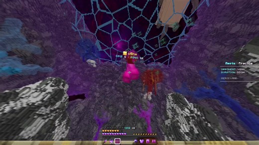 La satisfacción de un alto CPS en Minecraft