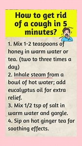 216K views · 1K reactions | How to get rid of Cough in a 5 minutes? #healthtipsdaily #coughremedy #CoughRelief #healthtips #coughing #tipsandhacks | My Health Tips | Facebook