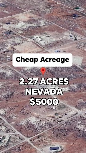21K views · 168 reactions | Cheap acreage in the neighborhood. 2.27 acres in Nevada for $5K. #fbreels #foryou #instadaily #reels #realestate #land #forsale #sale #nevada #property #sales #realtor #properties #landforsale #realtors #fyp #realestateinvesting #viral #propertyforsale | Globally.land | Facebook