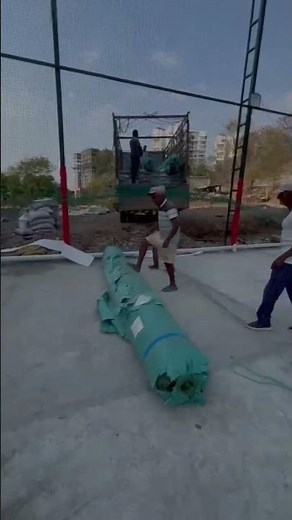 💚 Turf Almost Ready! | Green Mat Installed | Cricket Ground Setup Update