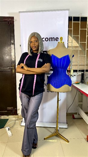 T E E F A H💕💕 on Instagram: "Day One Of Our Free Physical Corset MasterClass... We learnt Corsets and Corset types Materials used in Corsetry Required Measurements For making a corset And we drafted a sheer Cupped Corset using the cup sculpting techniques.... We also sewed the corset using the bust Caging techniques. Students also drafted out their cup and it was assessed... It was really informative, educative and interesting... #sewing#corsetdrafting#patternmaking#corsetsewing#