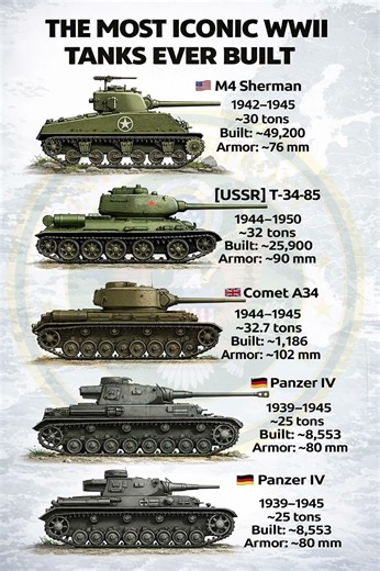 Evolution Of WWII Tank Armor #ww2 #military #tanks