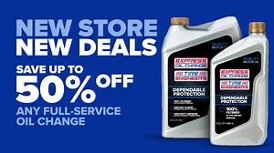 Visit our newest location for limited-time deals like 50% off any full-service oil change and $100 off any set of 4 tires. Get premium service without the premium price—only at Express Oil Change. | Express Oil Change & Tire Engineers