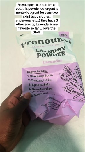 Pronounce powder detergent is great for sensitive skin, it has no chemical #pronoucelaundrypowder #laundry #nontoxicdetergent #LanguageLearning #tiktokshop