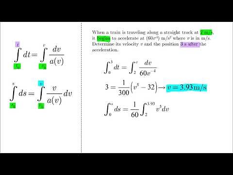 Rectilinear Motion - Kinematic Relationship - Solved Problems - Dynamics Tutorial