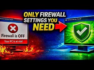 Windows Firewall Settings You Should Enable RIGHT NOW