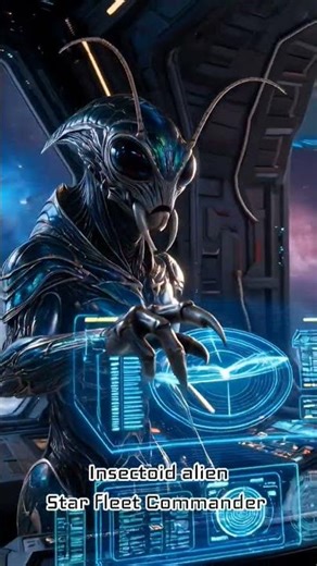 Insectoid alien Star fleet Commander #viral #trending #shorts #shortvideo #alien #scifi #fyp