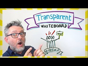 TRANSPARENT WHITEBOARD effect - Impress your virtual audience