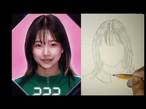 How to draw player 222 in squid game| DexterCreations