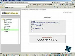 曹鹏 PHP MYSQL开发(21) - 条件与循环 CONTINUE