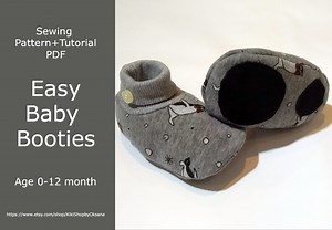 Baby Booties Sewing Pattern PDF - Etsy